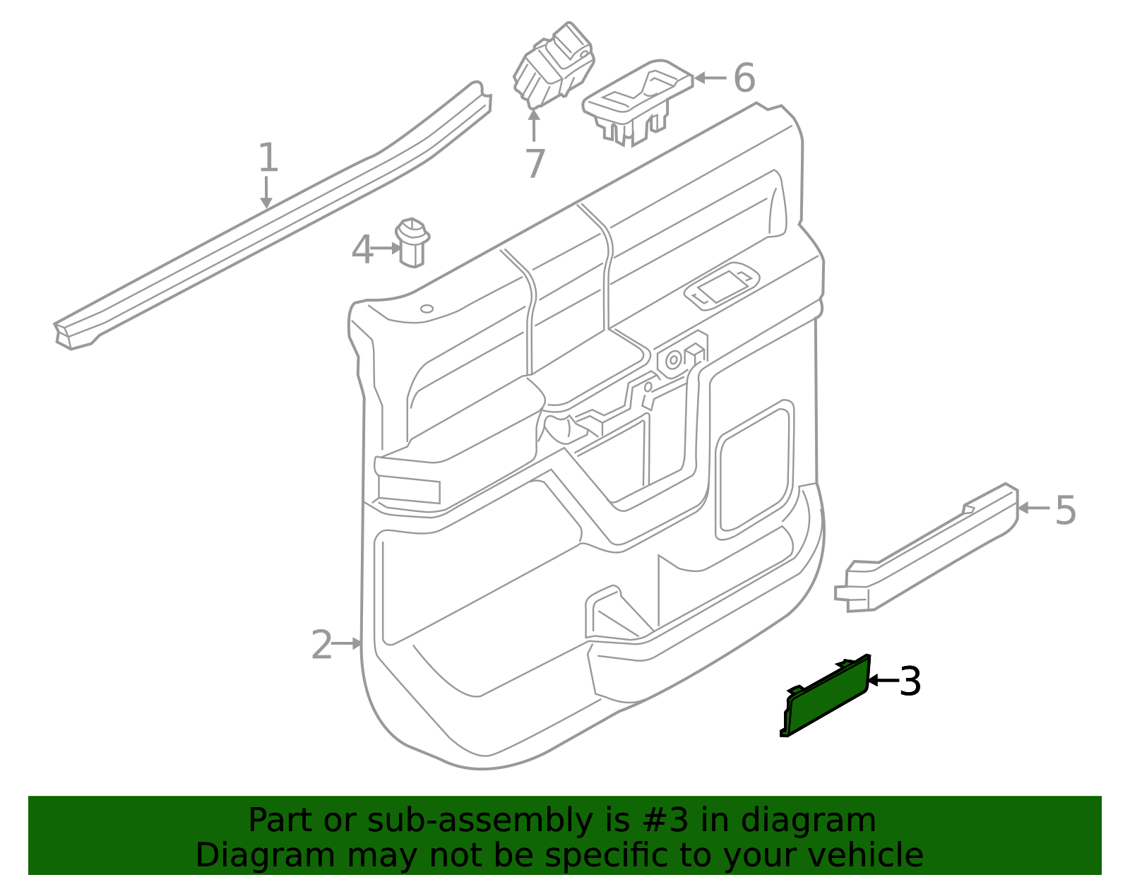 2020-2022 Ford Bezel hc3z25237w24bc | TascaParts.com