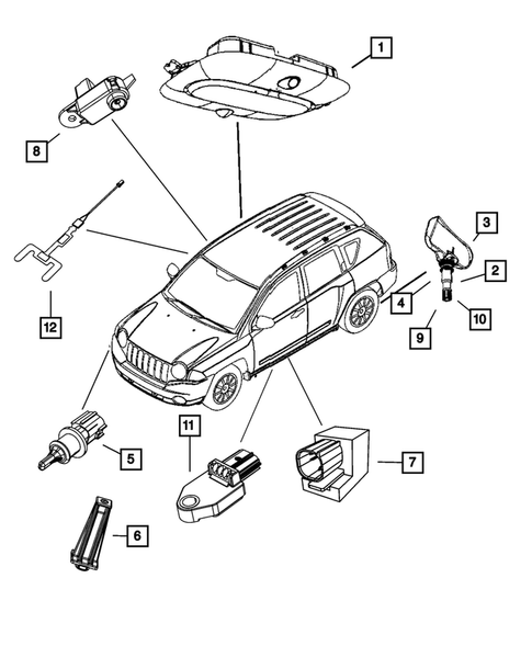 Sensors for 2011 Jeep Patriot #2