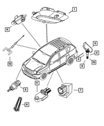 68088962AA - Electrical: Sensor Mounting Bracket for Mopar Image