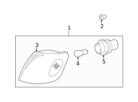 Bulbs - Chassis for 2003 Toyota Sienna #3