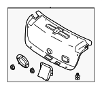 81050T1020 - Body: Trunk Lid Trim for Hyundai Image