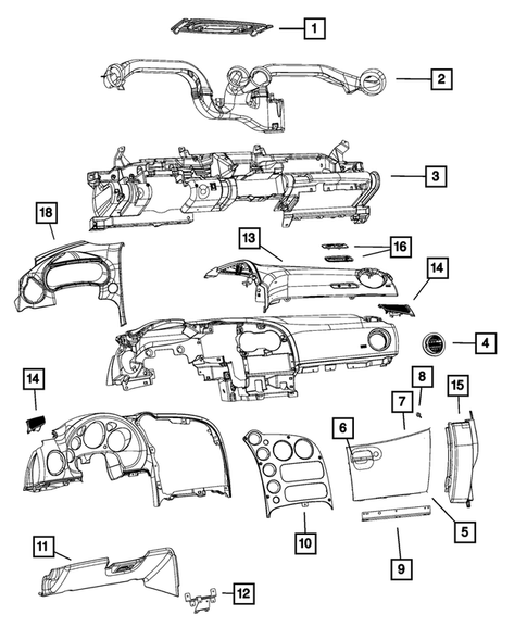 Instrument Panel for 2016 Dodge Viper #0