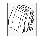 7143002150B0 - Body: Seat Back Assembly for Toyota: Corolla Image