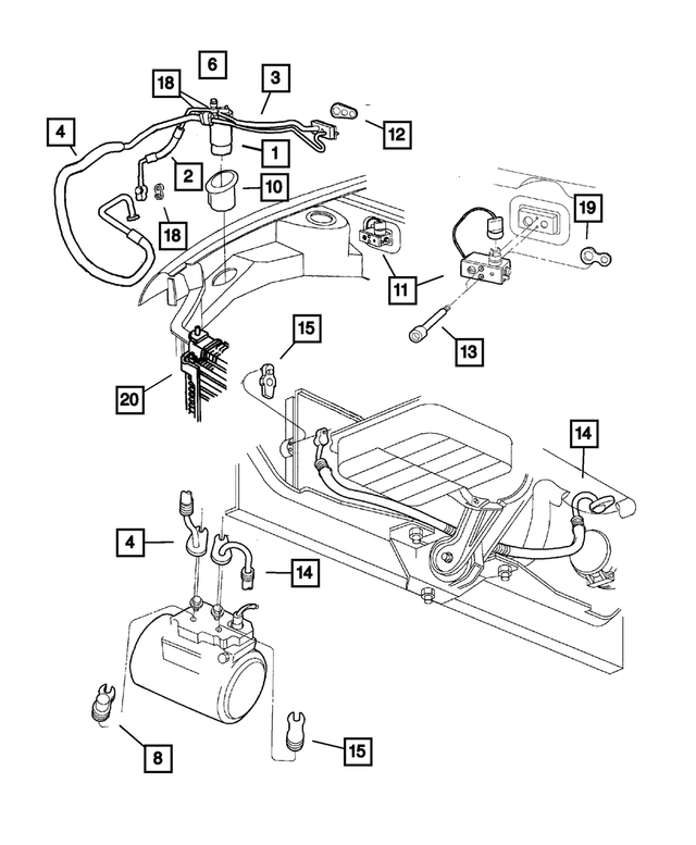 5264759AB - : A/C Discharge Line for Mopar Image