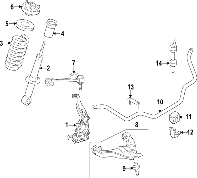 LL3Z18124G - : Shock Absorber for Ford Image