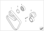 11287636379 - Engine: Ribbed V-Belt for BMW Image