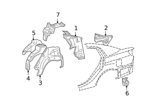 Inner Structure for 2009 Toyota Avalon #0