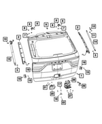 68194670AF - Doors, Door Mirrors and Related Parts: Lift-Gate Panel for Mopar Image
