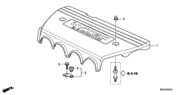 Engine Cover for 2008 Acura TSX #0