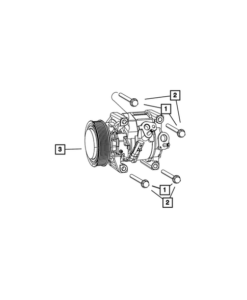 Air Conditioner Compressor and Mounting for 2014 Chrysler 200 #2