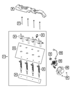 6511832AA - Fuel and Accelerator Pedal: 6 Lobe External Head Bolt for Dodge: Hornet | Jeep: Cherokee, Compass, Grand Cherokee, Wrangler Image