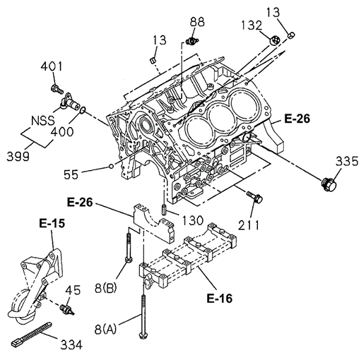 Cylinder Block for 1996 Acura SLX #0