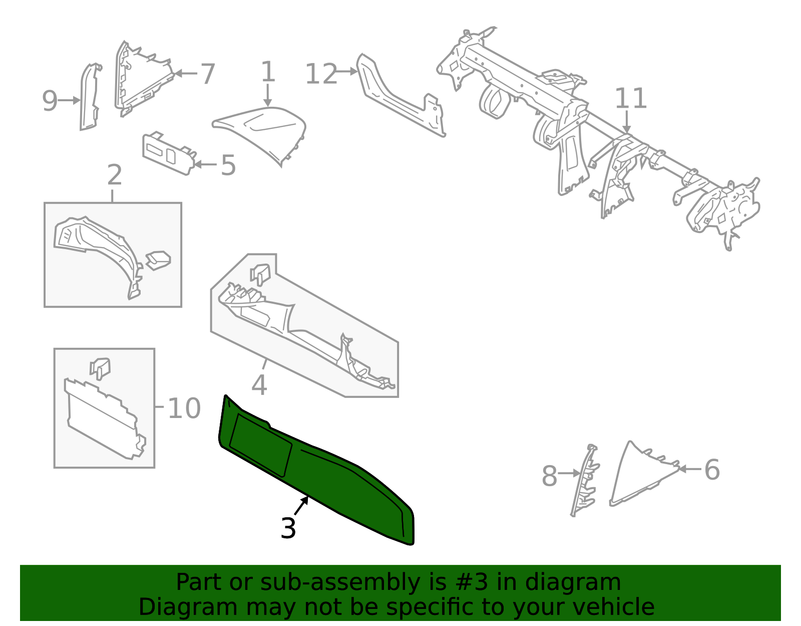 2019 Toyota 86 Genuine Toyota 86 TRD Edition Dash Panel Insert