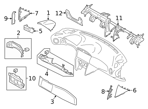 Instrument Panel Components for 2019 Toyota 86 #0