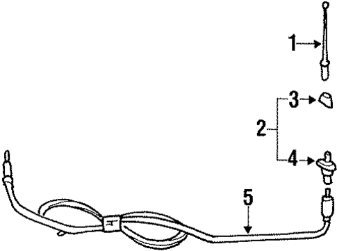 Antenna & Radio for 1999 Chevrolet Monte Carlo #0