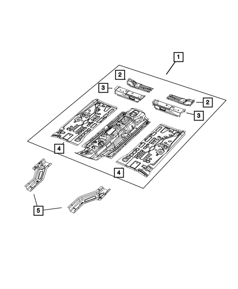 Floor Pans for 2018 Fiat 500L #3