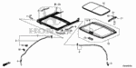 70057SNAA00 - Interior/Bumper: CLIP, SUNROOF DRAIN TUBE for Honda Image