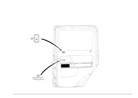 Switch Rear Door Lining for 2024 Mercedes-Benz G63 AMG #0