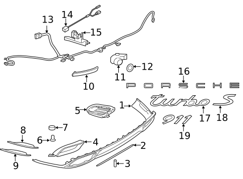 Bumper & Components - Rear for 2019 Porsche 911 #2