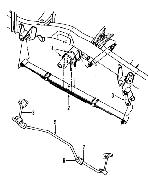 Rear Suspension for 2008 Mitsubishi Raider #1