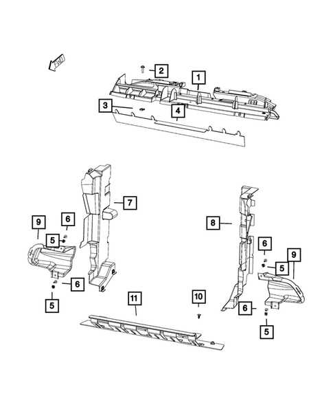 Radiator and Related Parts; Charge Air Cooler for 2018 Jeep Cherokee #2