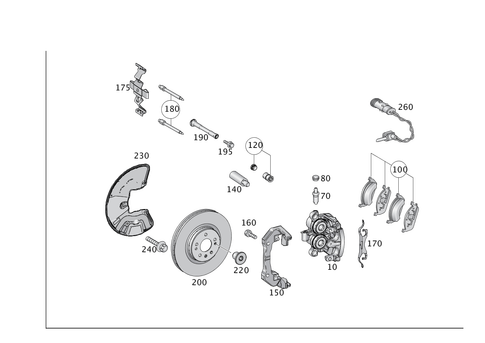 Front Wheel Brake for 2013 Mercedes-Benz GL63 AMG #0