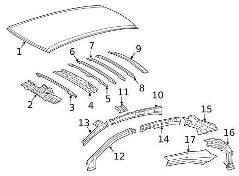 Roof & Components for 2024 Toyota Corolla #2