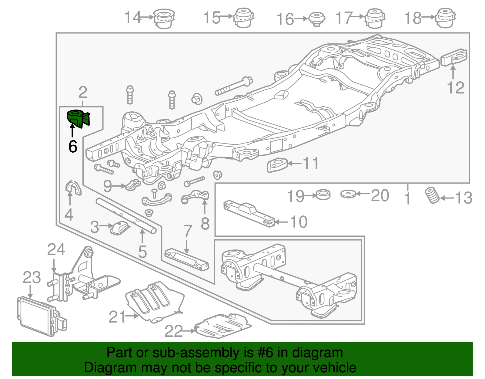 2015-2020 GM Driver Side Radiator Lower Bracket 23226335 | Capital ...