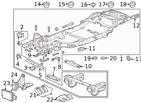Frame & Components for 2016 GMC Yukon #0