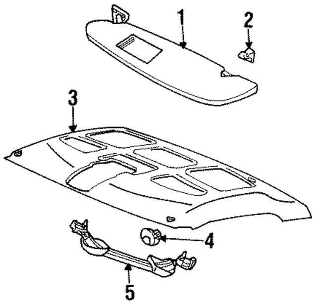 5ES78TL2 - Body: Sun Visor for Mopar Image