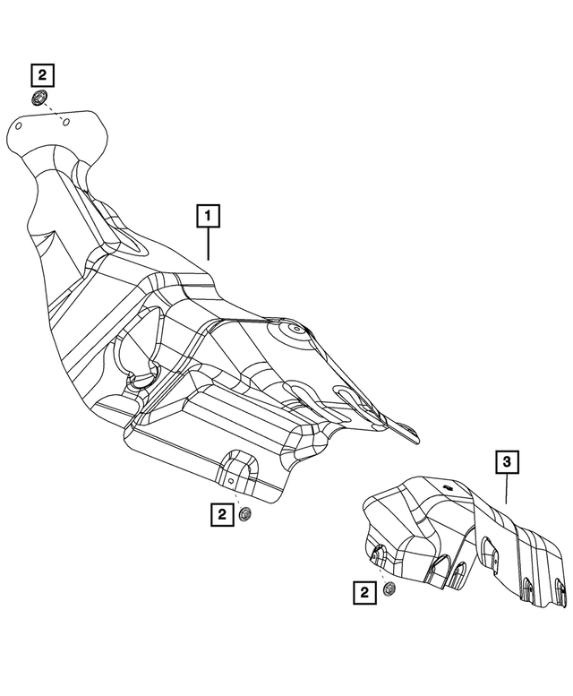 5155473AC - Exhaust: Exhaust Shield for Mopar Image
