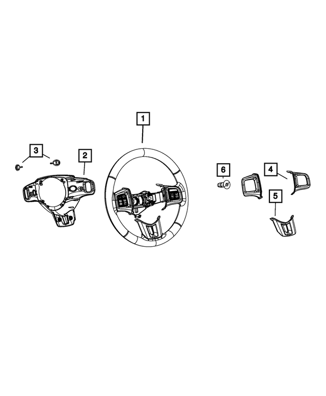 5SD98DX9AA - Steering: Steering Wheel for Mopar Image