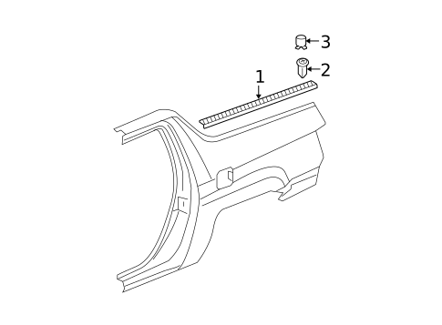 Exterior Trim - Quarter Panel for 2007 Honda Ridgeline #0