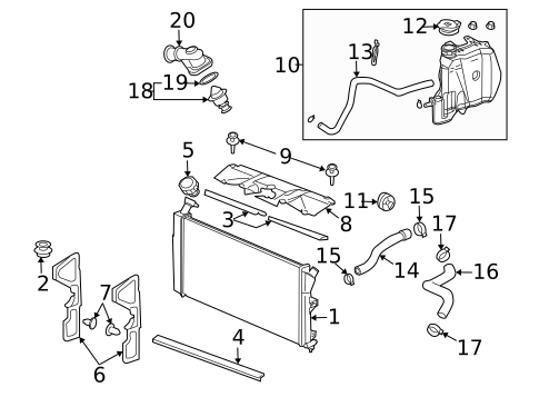 Thermostat & Housing for 2009 Buick LaCrosse #0
