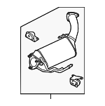 7L8254800BX - Exhaust: Exhaust Filter for Audi Image