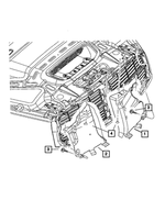5030122AC - : Grille Opening Panel, Right for Dodge: Ram 1500 Image