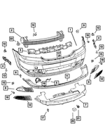 68034179AE - : Front Fascia for Dodge: Journey Image