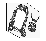 81525T20A11 - Body: Seat Back Frame for Honda Image