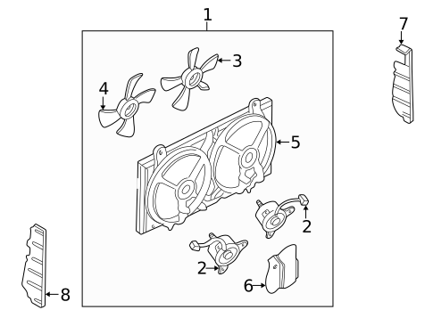 Cooling Fan for 1999 Nissan Altima #0