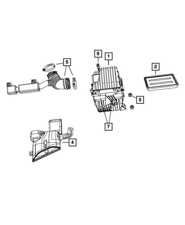4891911AB - Fuel: Clean Air Hose for Mopar Image