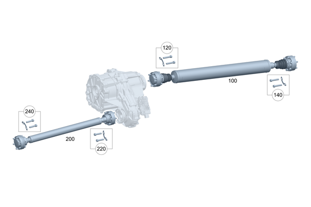 4634101600 - Propeller Shaft: Pk, Mounting Plate for Mercedes-Benz Image image