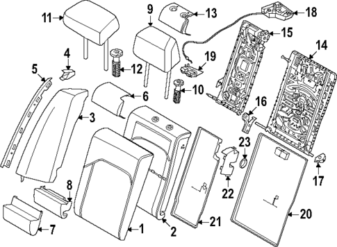 Rear Seat Components for 2024 BMW i5 #0