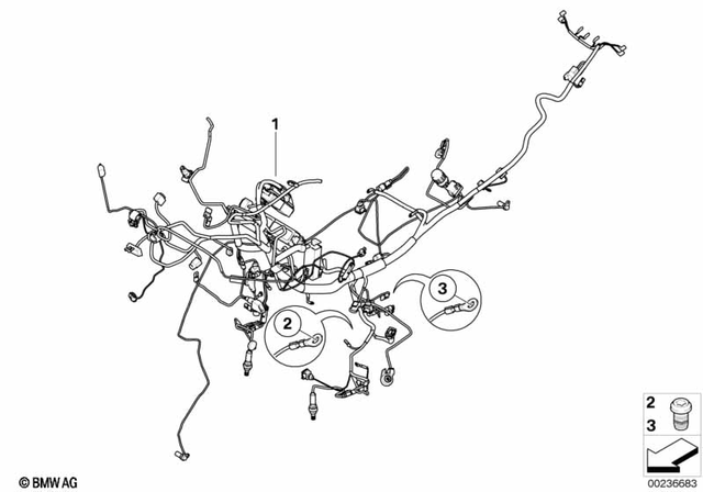 61118521379 - General Electrical System: Main Wiring Harness -  for BMW-Motorrad Image