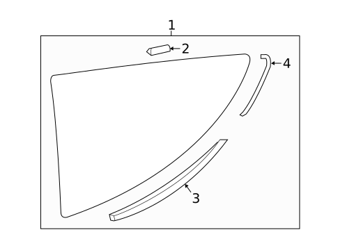 Glass & Hardware for 2022 Lexus LC500 #1