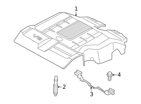 Engine Appearance Cover for 2011 Land Rover LR4 #0