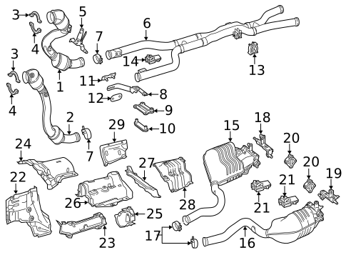 Exhaust Components for 2021 Mercedes-Benz C63 AMG #0