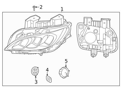 Headlamp Components for 2023 Hyundai Kona #1