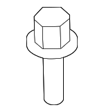 1125408256K - Body: Mount Bracket Bolt for Hyundai: Ioniq 5, Kona, Kona Electric, Veloster Image