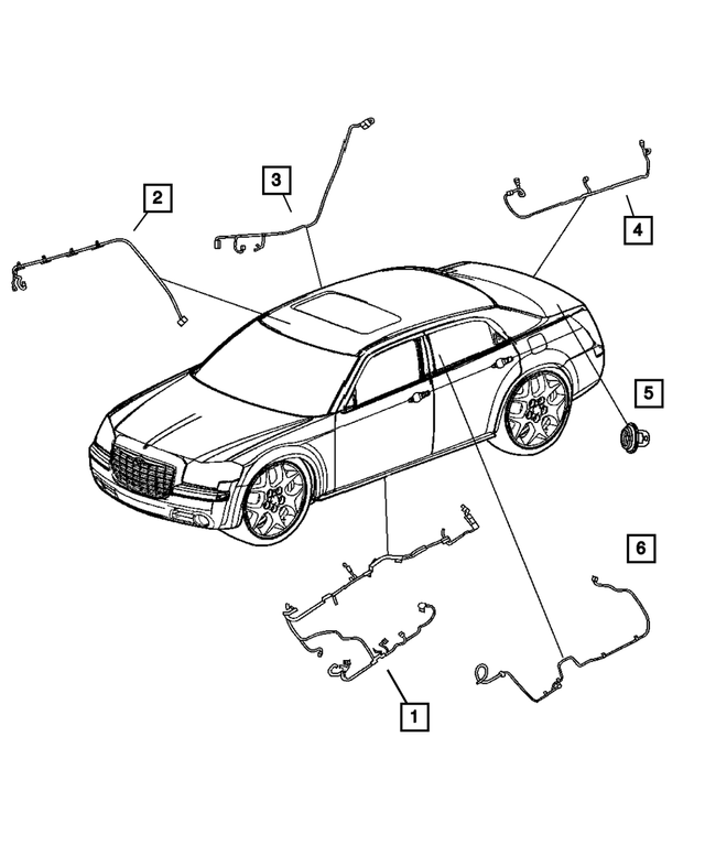 « 4607350AD – Electrical : Caisse Monocoque Cablage pour Mopar Image »