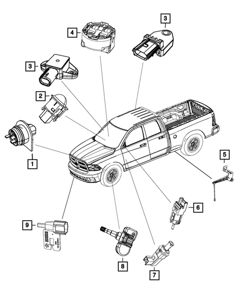 Sensors for 2018 Ram 2500 #0